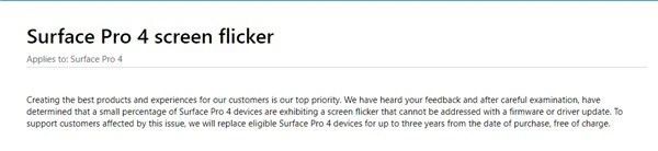 用户投诉微软Surface闪屏严重 官方承认问题后未召回