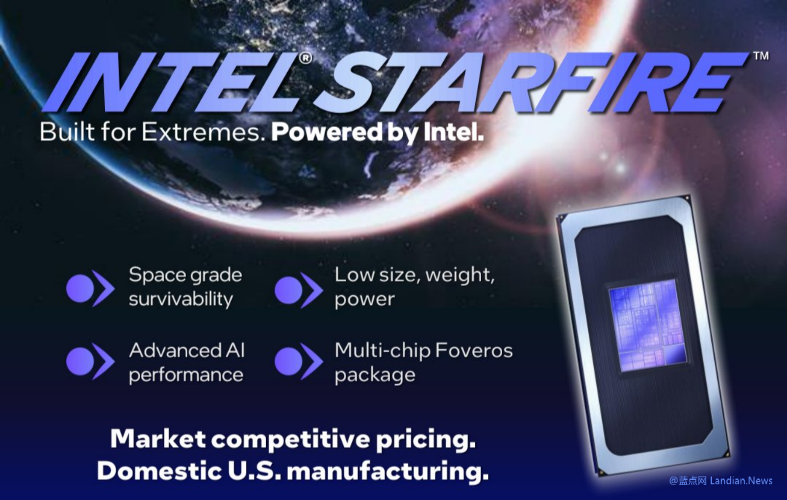 Intel Launches Starfire Aerospace AI Chip for US Government