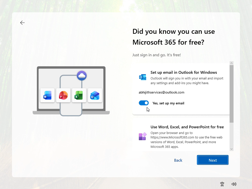 Another-Microsoft-365-Ad-that-turns-on-a-toggle-by-default-allowing-Outlook-to-be-setup-for-this-email-address.png