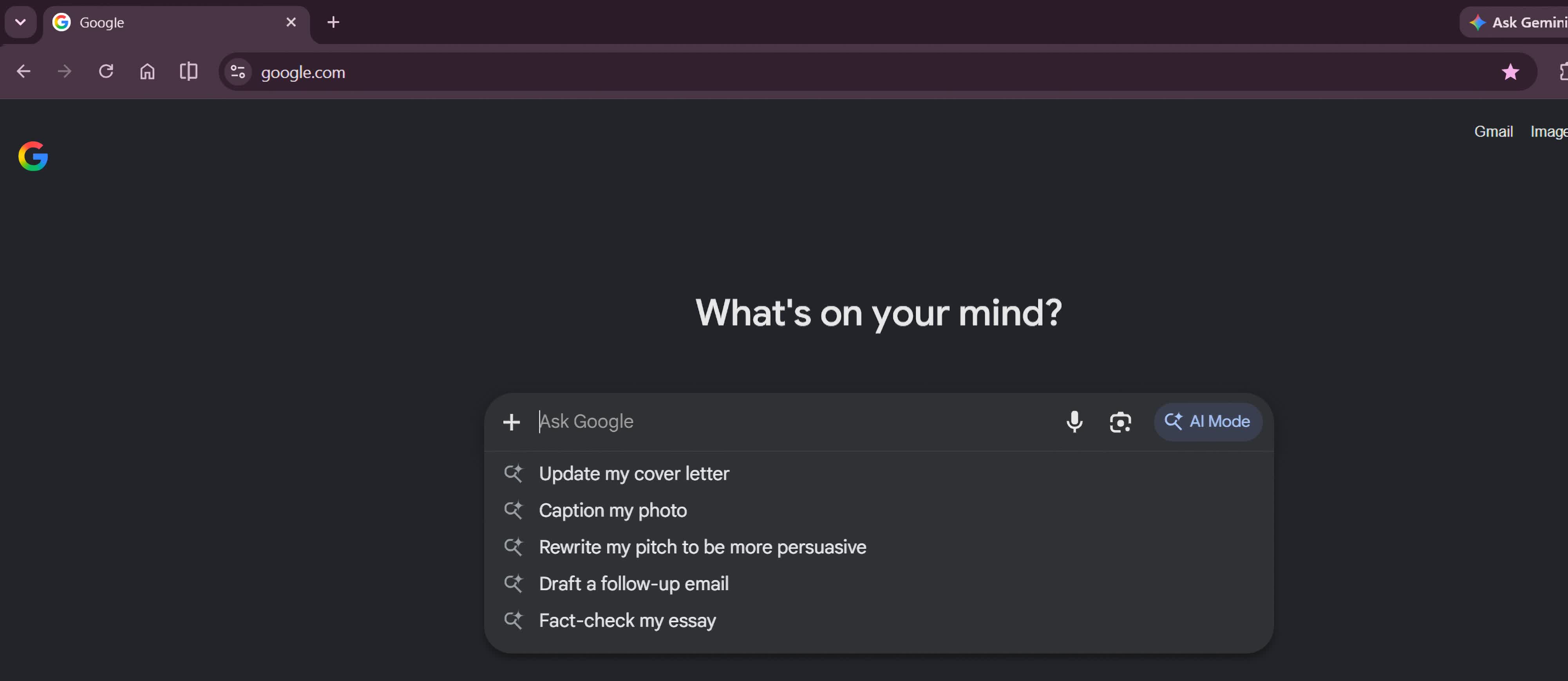 Google Tests an AI-First Search Homepage