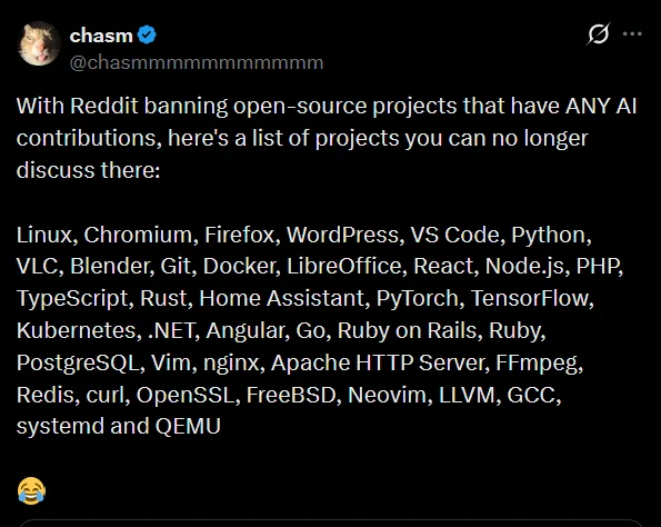 r-opensource-subreddit-banning-most-open-source-software-v0-bos2zh3fumxh1.webp