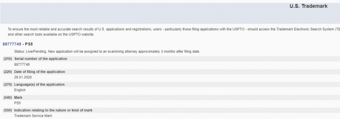 索尼在多国正式注册PS5商标 万事俱备只欠揭露