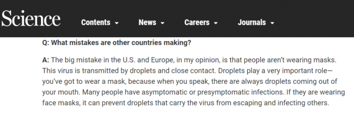 高福指出美国防疫工作中的“大错误”