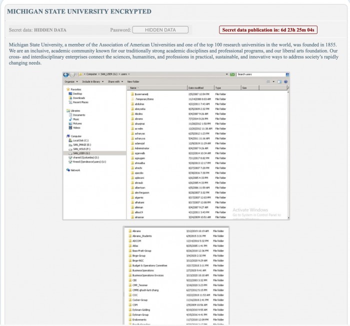 多所美国大学遭到勒索软件攻击